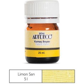 Resim Artdeco Kumaş Boyası 51 Limon Sarısı 