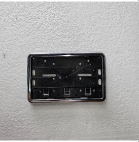 Resim Kare Plakalık Motosiklet Uyumlu Krom Plastik 26x17cm 