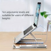 Resim Ayarlanabilir ve Taşınabilir Dizüstü Bilgisayar Standı - Katlanabilir, Ergonomik Açı Ayarı, Dayanıklı Plastik Yapı, Ev veya Ofis Kullanımı İçin Çoklu Pozisyon Ayarı, Hafif ve Kompakt, Dizüstü Bilgisayar Standı | Modern Dizüstü Bilgisayar Standı | Ayarlanabilir Stand 