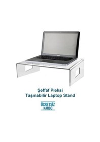 Resim Pleksi Bilgisayar Standı Şeffaf Renk 40X25 Cm U Pleksiglas 