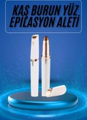 Resim BYDNZ SHOP Kaş Bıyık Epilasyon Aleti İnce Uçlu Yüz Için Tüy Alıcı Pilli 