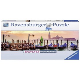 Resim Ravensburger 1000 Parça Puzzle Panorama Venedikte Gondollar 150823 