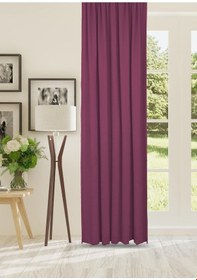 Resim Cheap's Home Petek Dokulu Kadife Dokuma Düz Dikiş Ekstrafor Büzgü Fon Perde Gül Kurusu Gülkurusu 