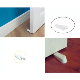 Resim Çerçici Kapı Stoperi - Kapı Altı Stoperi - Beyaz 2 Adet 