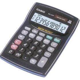 Resim Casio WM-220MS-BU 12 Hane Mavi Suya-Toza Dayanıklı Masa Üstü Hesap Makinesi 