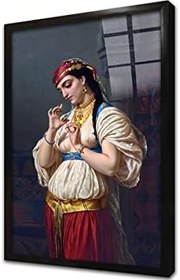 Resim Dansöz Çerçeveli Cam Tablo 20x30 cm CB13358 