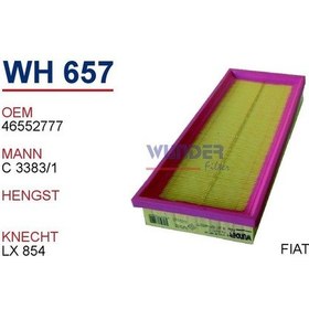 Resim WUNDER WH657 HAVA FİLTRESİ - FİAT PUNTO II 