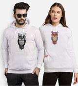 Resim Tshirthane Owl Baykuş Sevgili Kombinleri Kapüşonlu Kombini (528222337) 