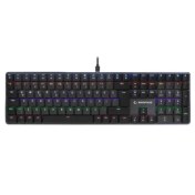 Resim Rampage GRANITE PRO Rainbow Red Switch Low Profile Mekanik Gaming Klavye 