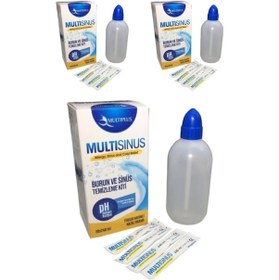 Resim Multi Sinüs Rinse Burun Ve Sinüs Temizleme Kiti 3 Adet 