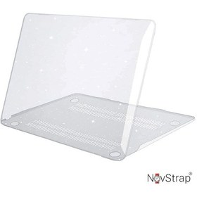 Resim Apple Uyumlu MacBook Air 13" M1 Çip A2337 A1932 A2179 Parlak Simli Kılıf 