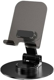 Resim MS-14 Taşınabilir Katlanabilir 360 Dönebilen Karbon Çelik Tasarımlı Telefon ve Tablet Standı 32600 Siyah 