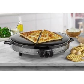Resim 50 cm Elektrikli Katmer ve Gözleme Sacı, 2000W, Termostatlı, Dayanıklı Metalik Tasarım 