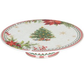 Resim Lucky Art Merrılyn New Bone China Porselen Ayaklı Kek Standı 