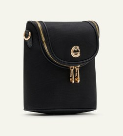 Resim Lara Siyah Kumaş Bebek Çantası 