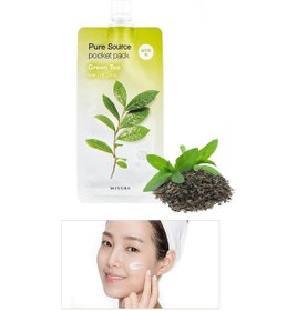 Resim Missha Yeşil Çay Özlü Nemlendirici Uyku Maskesi 10ml Pure Source Pocket Pack Green Tea 