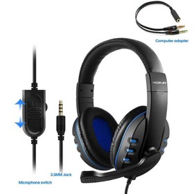 Resim Zore Yes Plus GM-111 Oyuncu Kulaklığı 3.5mm - Siyah-Mavi 
