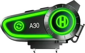 Resim A30 IPX7 Su Geçirmez RGB Wireless Interkom Motor Motosiklet Stereo Kask Kulaklığı 