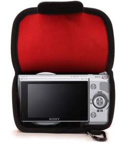 Resim MegaGear Sony Alpha A5100, A5000 Nex-5T Neopren Kamera Kılıfı 