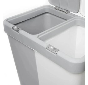 Resim Özbience Çift Bölmeli 80 Litre Çok Amaçlı Kirli Çamaşır Sepeti 