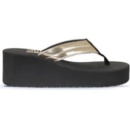 Resim Bueno Shoes Altın Soft Mat Ayna Kadın Dolgu Topuklu Terlik 26WT190664 26WT190664 