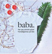 Resim LoveStore Unisex Bebek Baskılı Amca %100 Pamuklu Çıtçıtlı Body Zıbın + Hediyeli 