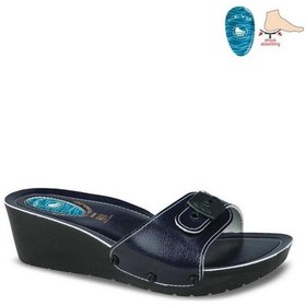 Resim Ceyo 9969-1 Dolgu Topuk Jelli Anatomik Taban Kadın Terlik Lacivert 36-40 Lacivert 