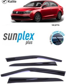 Resim SUNPLEX Vw Jetta 2010-2017 Modeller Için Cam Rüzgarlığı (mugen) 4 Prç. 1.sınıf Kalite 