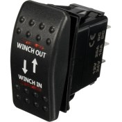 Resim Sant Kuee 12V 20A Vinç Giriş Vinç Çıkışı Açık-Kapalı-Açık Rocker Anahtarı 7 Pinli LED Kırmızı (Yurt Dışından) 