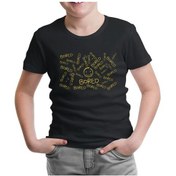 Resim Sherlock - Bored Siyah Çocuk Tshirt 