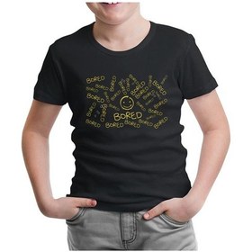 Resim Sherlock - Bored Siyah Çocuk Tshirt 