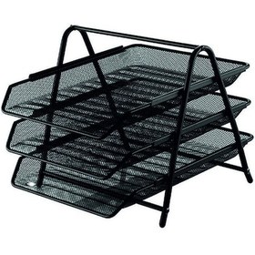 Resim Globox 6255 Metal Evrak Rafı 3 Lü 