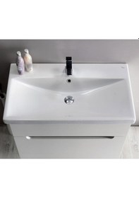 Resim Turkuaz Seramik Cerastyle Elite Etajer Uyumlu Damlalıklı Lavabo 90 x 45 CM 