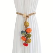 Resim Ayarlanabilir Uzunluk Kabak Toplu Perde Bağlantıları - Çağdaş Polyester Perde Tutucuları, Canlı Turuncu, Sarı, Yeşil ve Kırmızı Kabaklarla, Ev Dekorasyonu, Oturma Odası, Yatak Odası veya Ofis için Mükemmel, Perde Tutucuları, Voemio Sonbahar Perde Bağlantısı, Cadılar Bayramı Perde Bağlantısı, Perde Tutucu, Ev İçin Sonbahar Dekorasyonu, Perde Bağlantıları, Perde Tutucu, Perde Aksesuarı, Perde Tutucu 