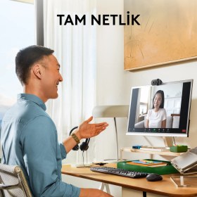 Resim Logitech BRIO 100 Full HD 1080p Gizlilik Kapaklı Mikrofonlu Web Kamerası - Siyah 