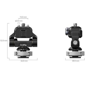 Resim SmallRig 3514C Metal Yuvalı Hızlı Çıkarılabilir Monitör Kelepcesi 
