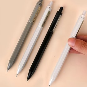 Resim 4'lü Yüksek Kaliteli Mekanik Kalem Seti - 0.5mm ve 0.7mm Kurşun, Dayanıklı Plastik, Öğrenciler ve Ofis Kullanımı İçin İdeal. 0.5mm/0.7mm basınçlı kalem, 14 yaş ve üzeri için uygundur 