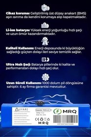 Resim MRQ Robot Süpürge Bataryası (Ultra Yüksek Kapasite) 7000Mah Lydsto S1 ile uyumlu 