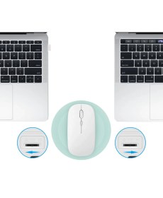 Resim Microcase 1600 Dpı Şarj Edilebilir 2.4 Ghz Çift Modlu Bluetooth Kablosuz Mouse - Model AL2675 Mor 