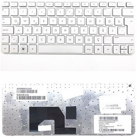 Resim HP Uyumlu Mini 2102 N455 Klavye - Türkçe Beyaz 