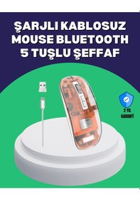 Resim Sessiz Ve Ergonomik Kablosuz Fare - 30 Gün Kullanım, 2 Modlu Bağlantı 