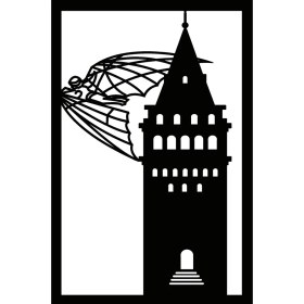 Resim Gmwax Tarihi Galata Kulesi Duvar Dekor Sticker 40 x 60 cm 