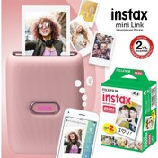 Resim instax mini Link Akıllı Telefon Yazıcısı ve 20'li mini Film (pembe) 