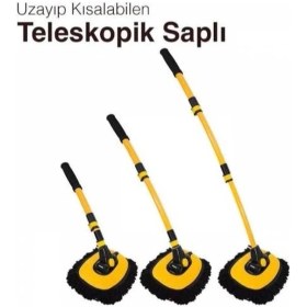 Resim Teleskopik Saplı Kuru Islak Oto Yıkama Fırçası 1239642 