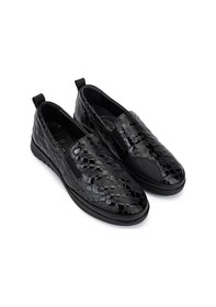 Resim Tamer Tanca Kadın Hakiki Deri Siyah Casual Ayakkabı 1053 7513 Bn Ayk Sk25-26 Siyah Fasulye Siyah 