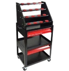 Resim Ckm Parça Taşıma Arabası 2 Çekmeceli Teleskobik Takım Sehpalı 