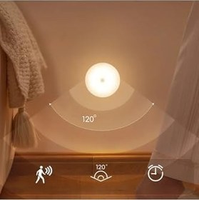 Resim Hareket Sensörlü Şarjlı Led Lamba - Banyo Mutfak Otomatik Lamba (1) 