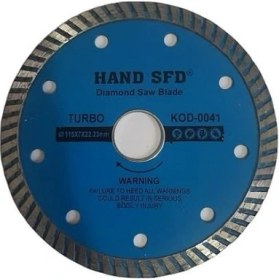 Resim SFD Hand Sfd Turbo Kanallı Elmas Testere 115MM 
