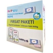 Resim Hipp Organik Combiotic Devam Sütü 2 2x800 gr Islak Mendil HEDiYE 