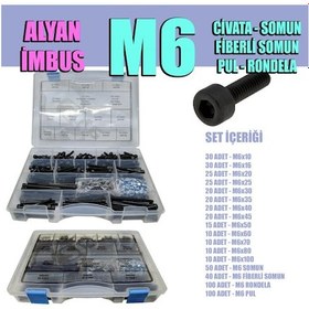 Resim 535 Parça M6 Imbus Set 